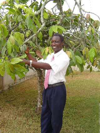 President Owusu with Elder Nelson Tree